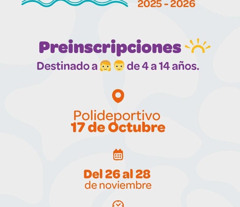 Jesús María abre las preinscripciones para la temporada de verano en los polideportivos