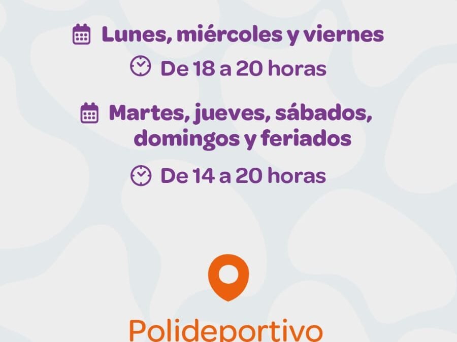 Jesús María invita a disfrutar de la pileta libre en el Poli de Sierras y Parques