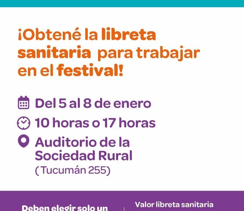 Jesús María hará cuatro jornadas de capacitaciones de manipulación de alimentos para el Festival