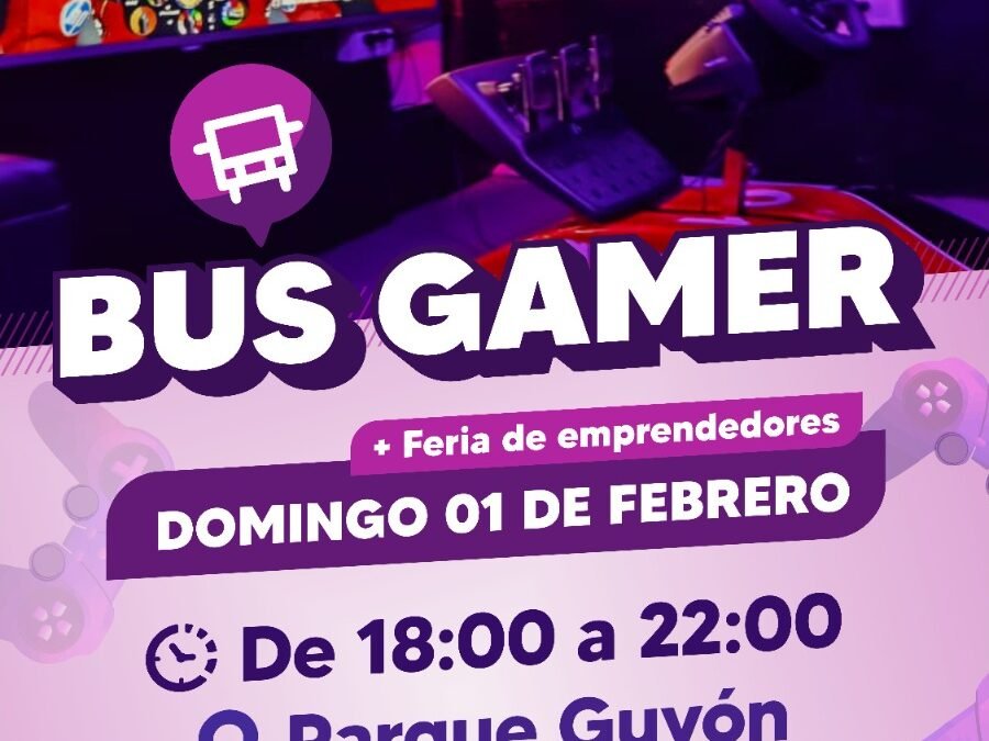 Vuelve el Bus Gamer al Parque de Guyón
