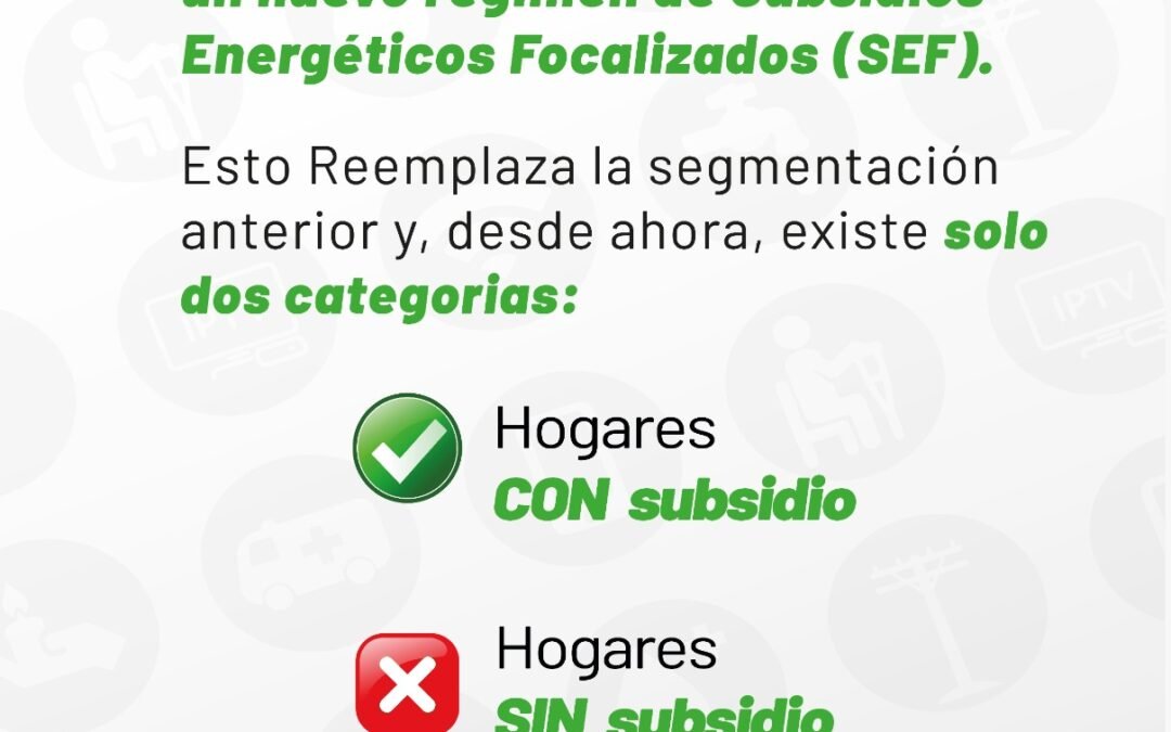 NUEVO RÉGIMEN DE SUBSIDIOS NACIONALES