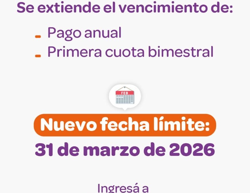 Jesús María: se extiende el vencimiento del pago del servicio de Agua y Cloacas